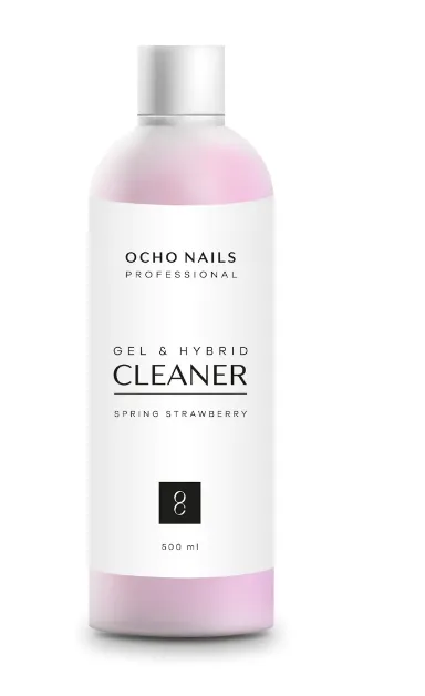 OCHO NAILS CLEANER NA ČISTENIE UV GÉLU NA NECHTY JAHODOVÝ 500ML