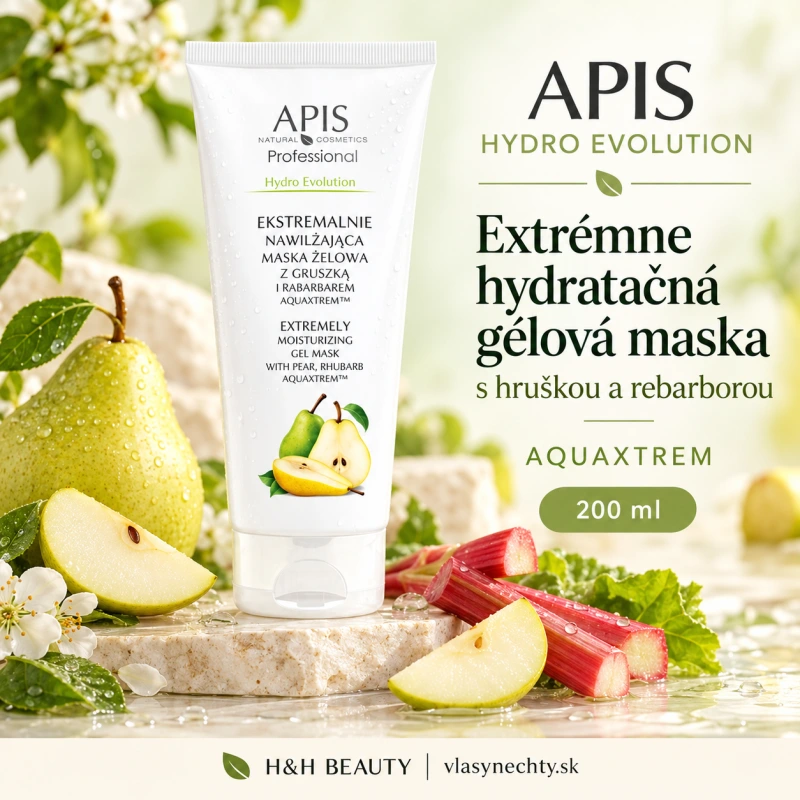 APIS EXTRÉMNE HYDRATUJÚCA GELOVÁ MASKA S HRUŠKOU A REBARBOROU AQUAXTREM 200ml