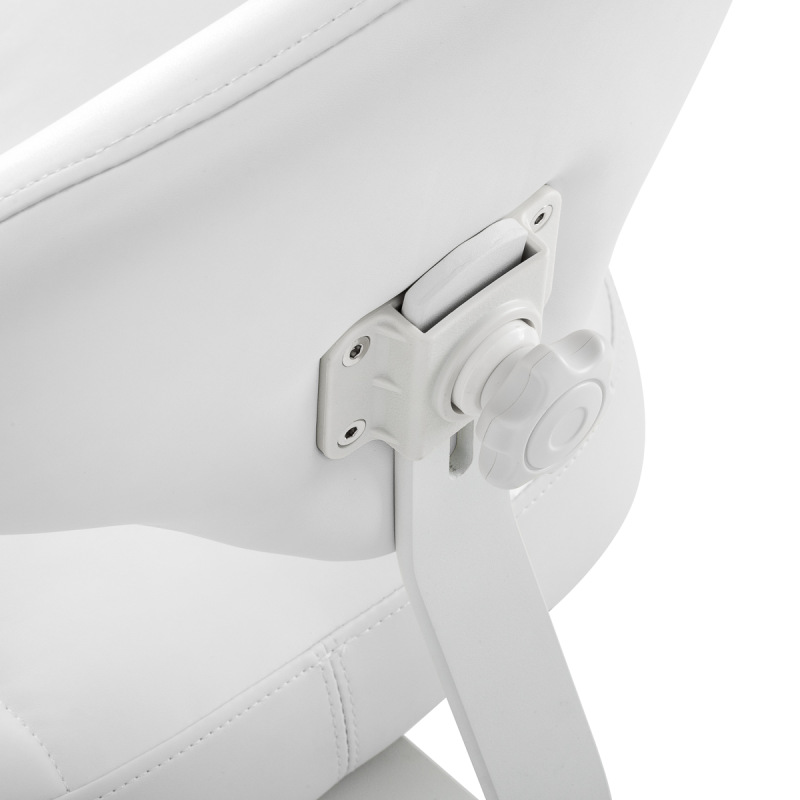Taboret kosmetyczny Azzurro 156-F bump-up śnieżnobiały 6