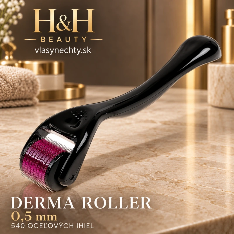 DERMA ROLLER 0,5 mm 540 OCEĽOVÝCH IHIEL
