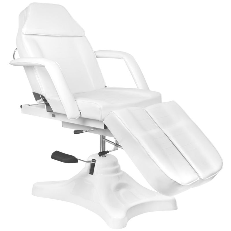 Fotel kosmetyczny hydrauliczny A 234C pedi biały 8