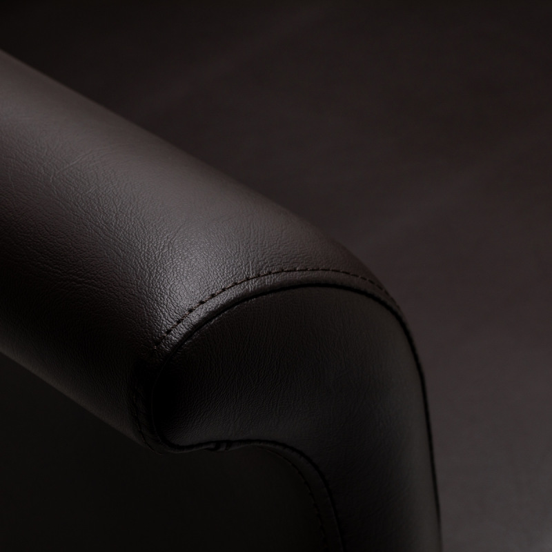 KADERNÍCKE KRESLO GABBIANO LUCCA – hnedé | čierny podstavec 4