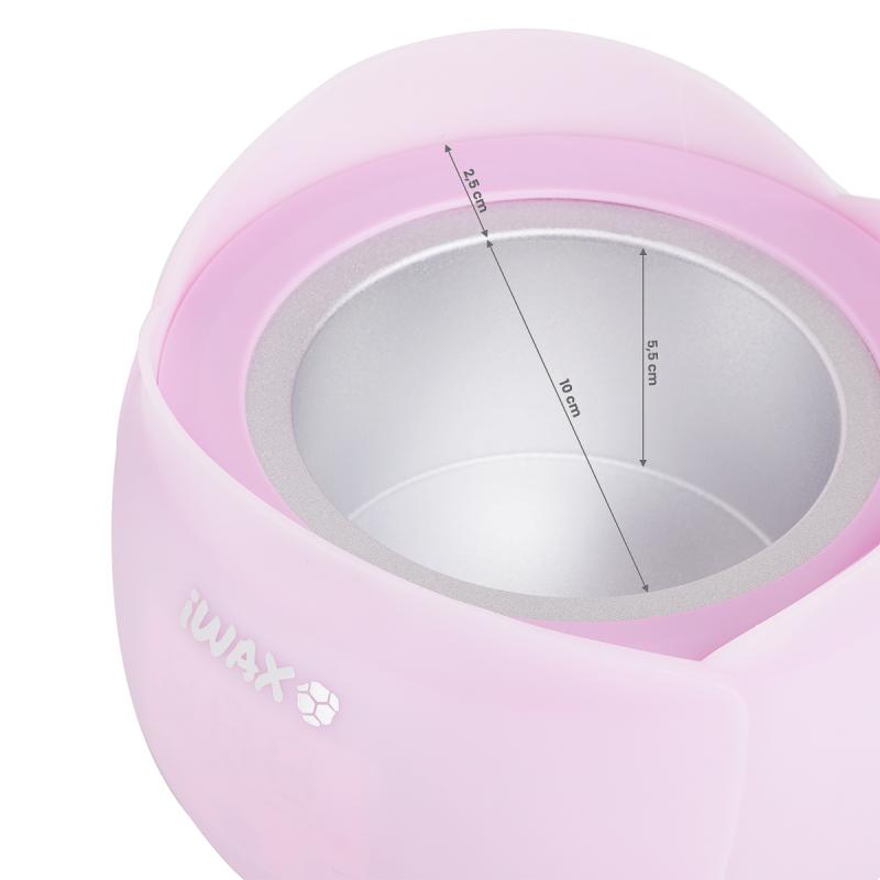iWax Flower OHRIEVAČ DEPILAČNÉHO VOSKU V PLECHOVKE ružový 40W 450ml ružový 8
