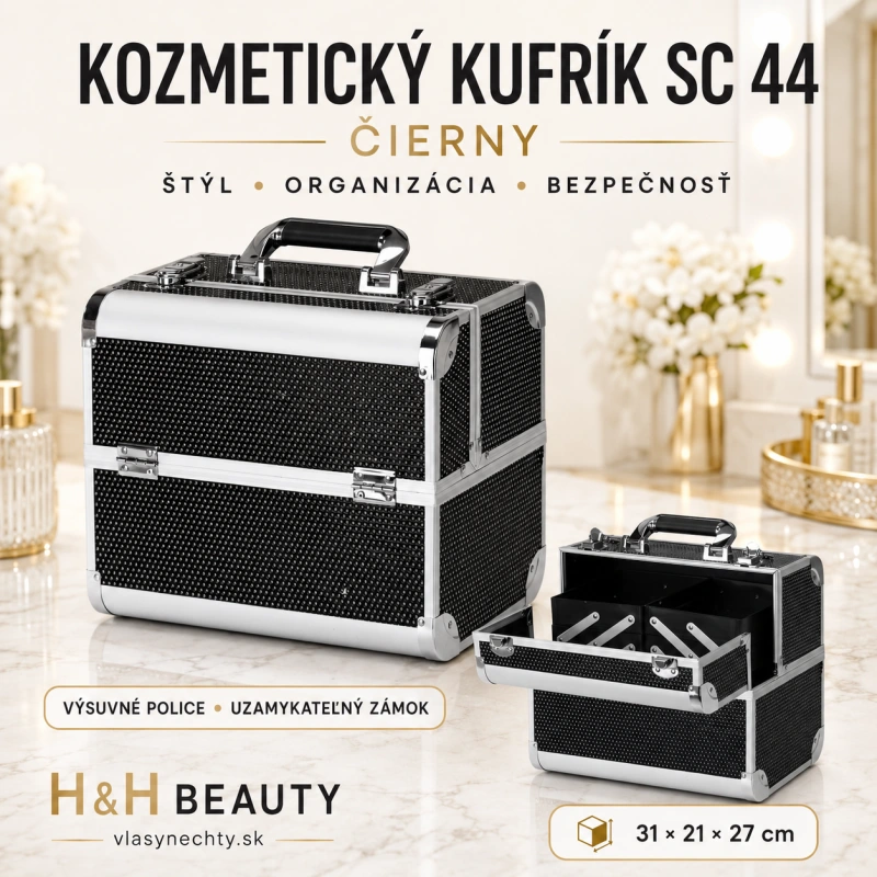 Kozmetický kufrík SC 44 čierny