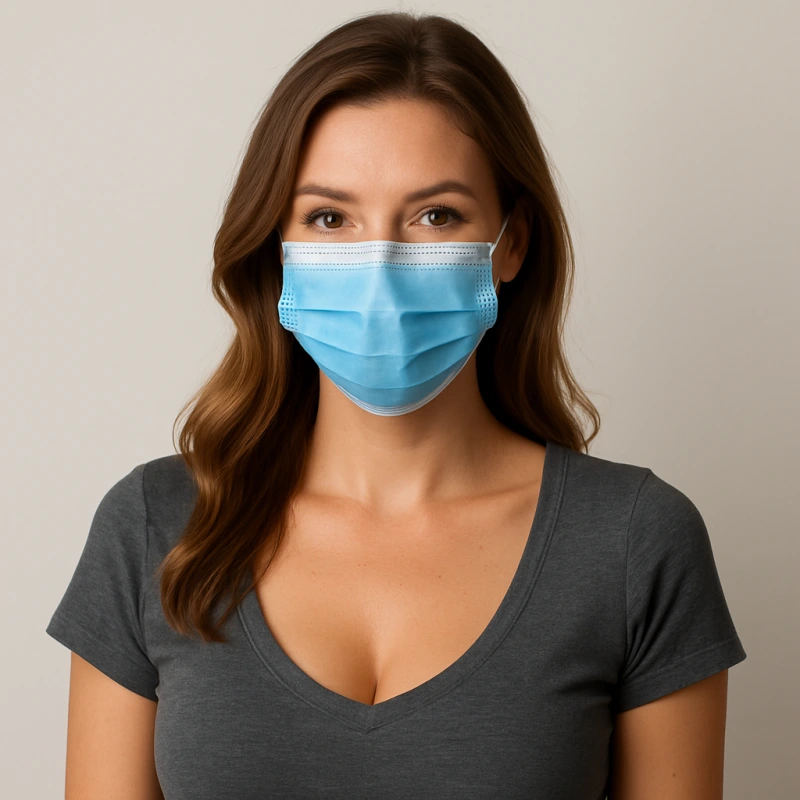 JEDNORÁZOVÉ OCHRANNÉ RÚŠKA 250 KUSOV - MODRÉ 1