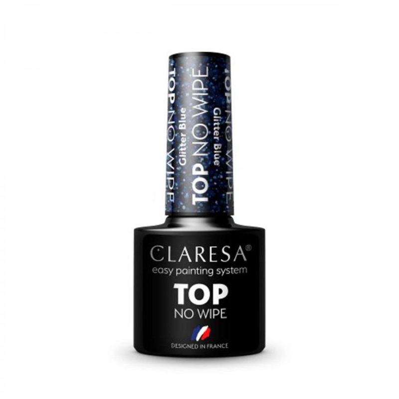 CLARESA TOP NO WIPE 5G GLITTER BLUE 1