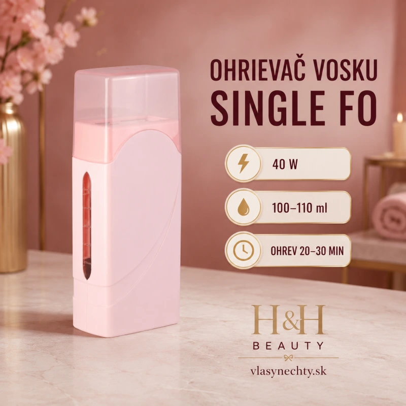 OHRIEVAČ DEPILAČNÉHO VOSKU V ROLKE SINGLE FO 40W RUŽOVÁ