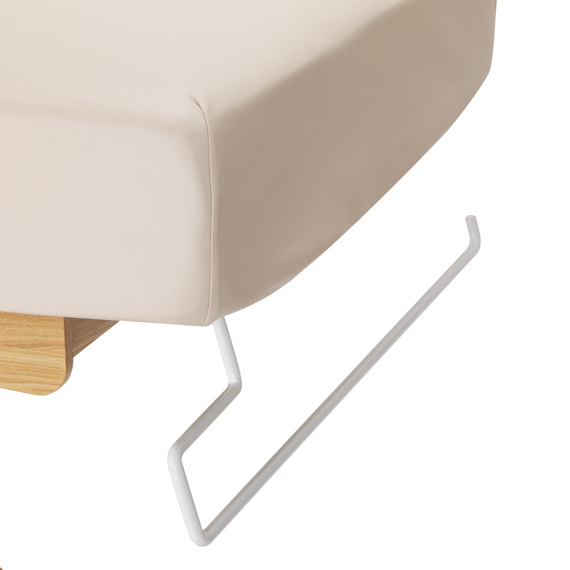 Leżanka SPA Sillon Siesta kremowa z jasnobrązową podstawą 16