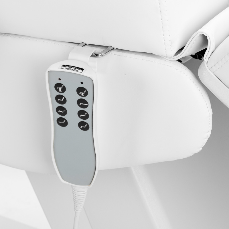 Kozmetické kreslo Azzurro Lux 4m biele s kolísko 10