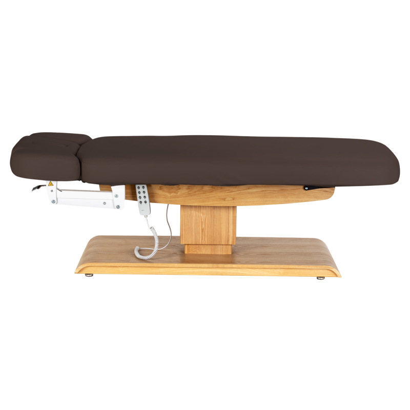KOZMETICKÉ SPA LEHÁTKO Sillon Relax SPA, tmavohnedé s svetlo hnedou základňou 4