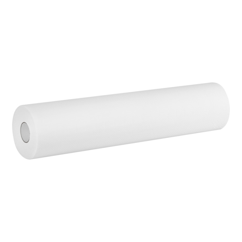 Jednorazové podložené papierové prestieradlo 50 × 40 m – biele 2