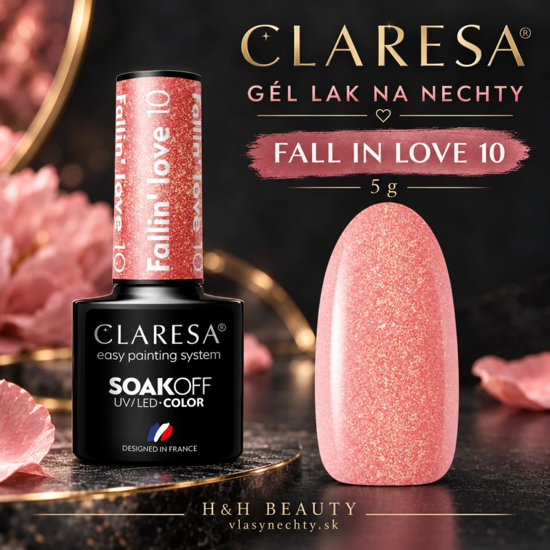 CLARESA GÉL LAK NA NECHTY FALLIN"LOVE 10 - 5 g