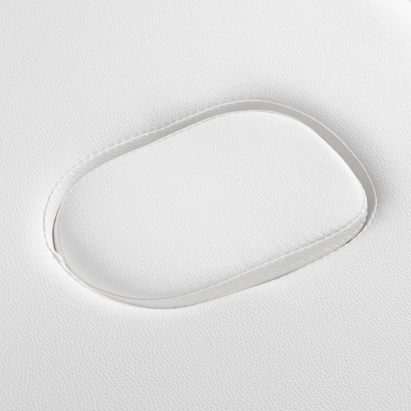 Stôl skladací na masáž BALANCE LUX – drevený, 3-segmentový, 190×70 cm, biely 9