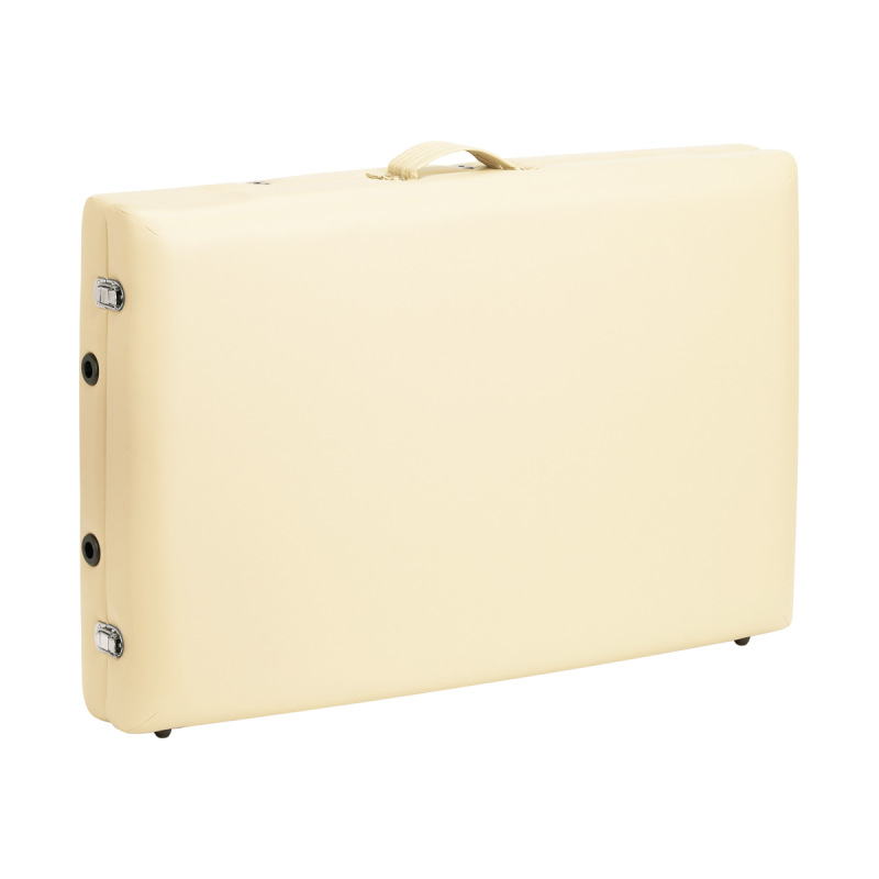 BALANCE-skladací masážny stôl drevený 2 segmentový krémový 13