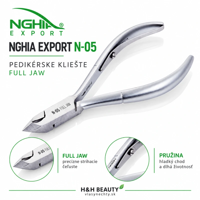 NGHIA EXPORT PEDIKÉRSKE KLIEŠTE N-05 FULL JAW