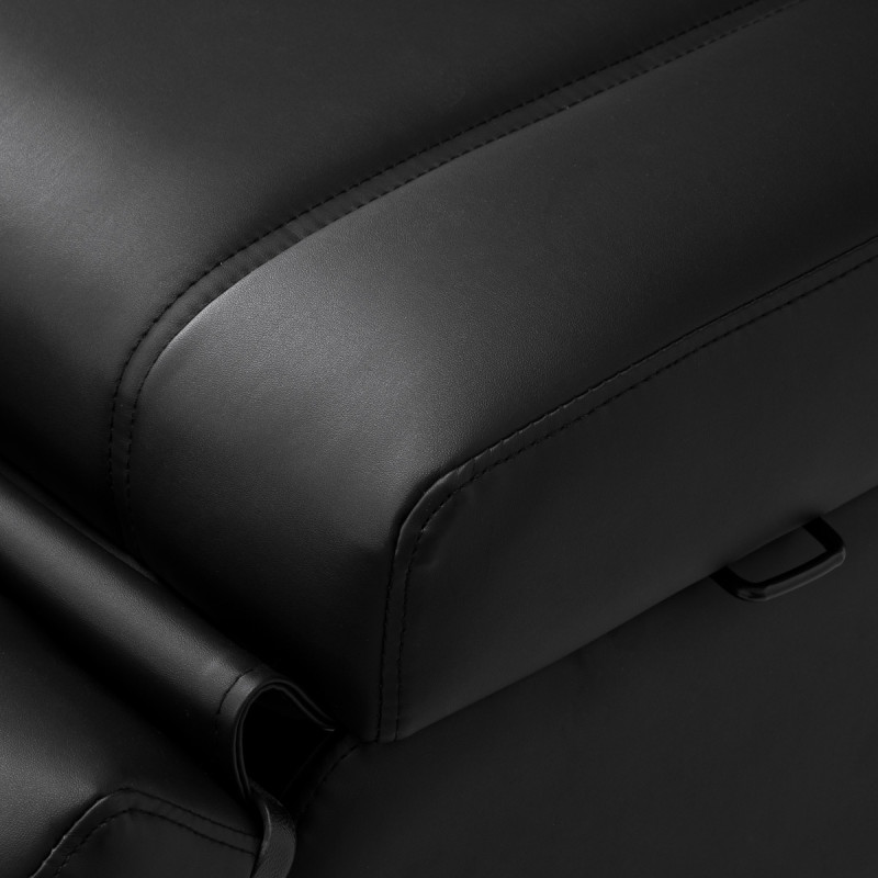 Kozmetické kreslo Azzurro Lux 3m čierne 12