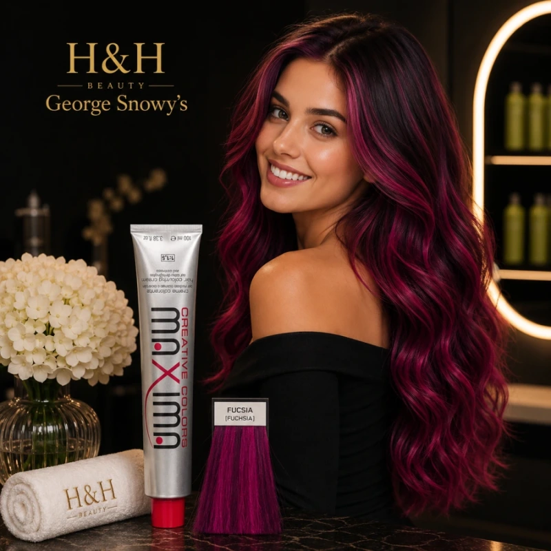 MAXIMA Farebný melír HAIR COLOR FUXIA – intenzívna ružová 100 ml 2