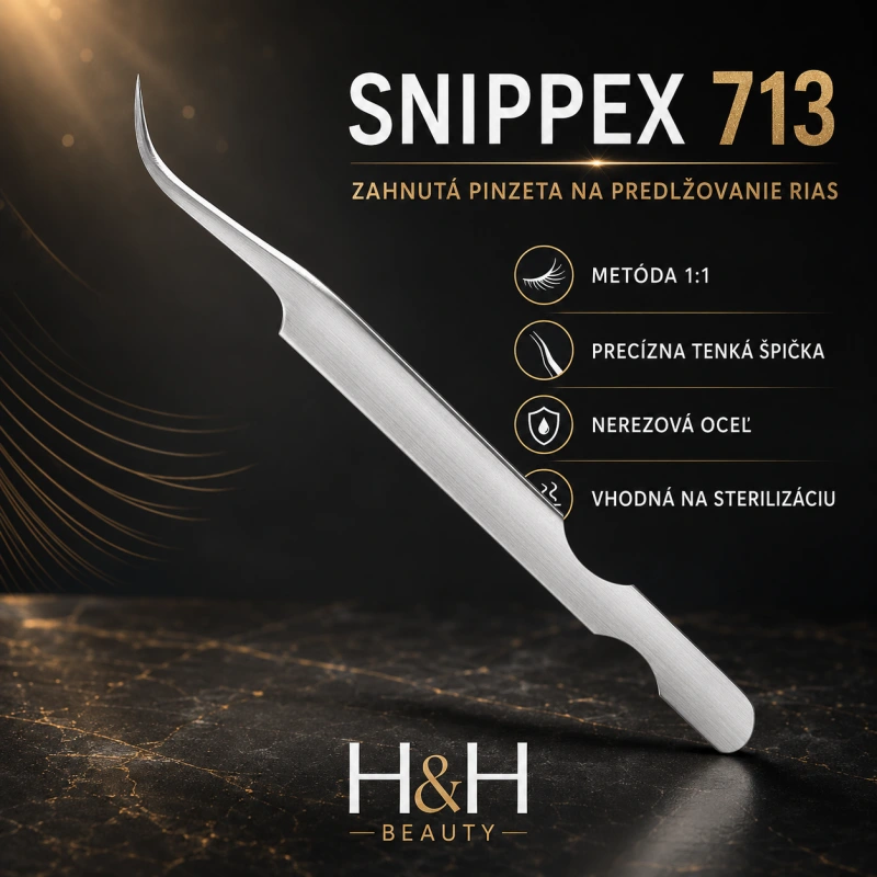 SNIPPEX PINZETA NA PREDLŽOVANIE RIAS ZAHNUTÁ 713