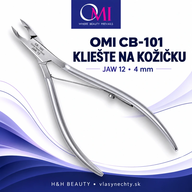 KLIEŠTEOMI CB-101 CUTICLE NIPPER JAW12/4MM
