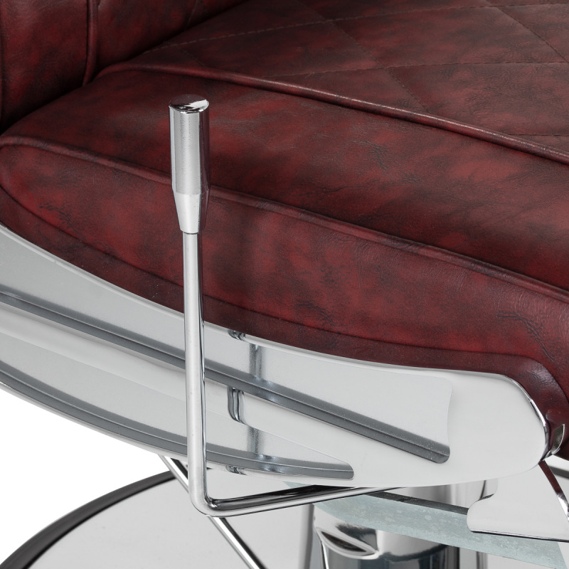Barberské kreslo Hair System BM88066 bordová 7
