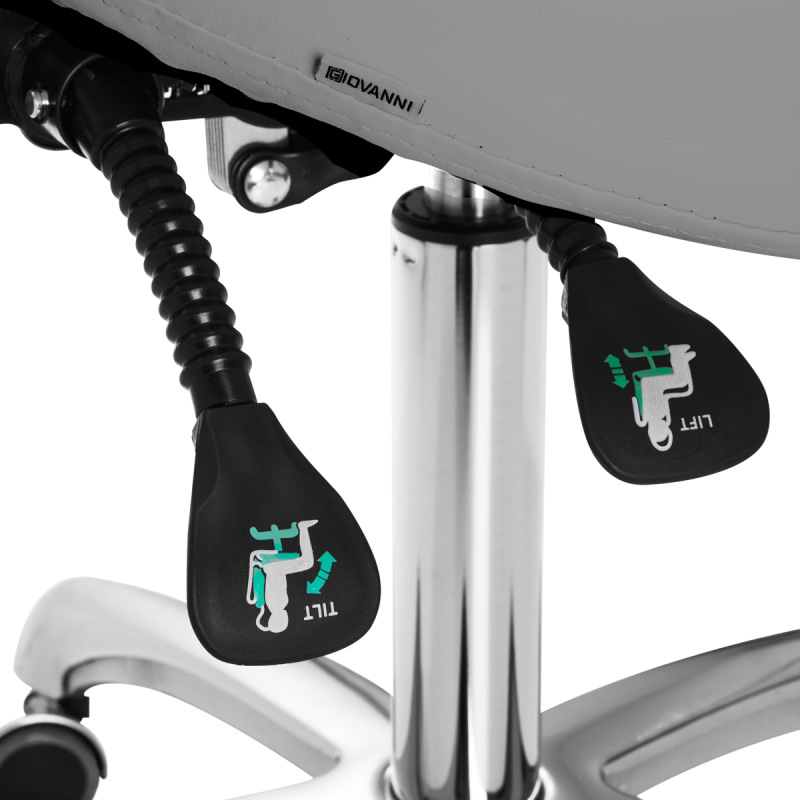 Kozmetická stolička Giovanni 1004 sivá 5