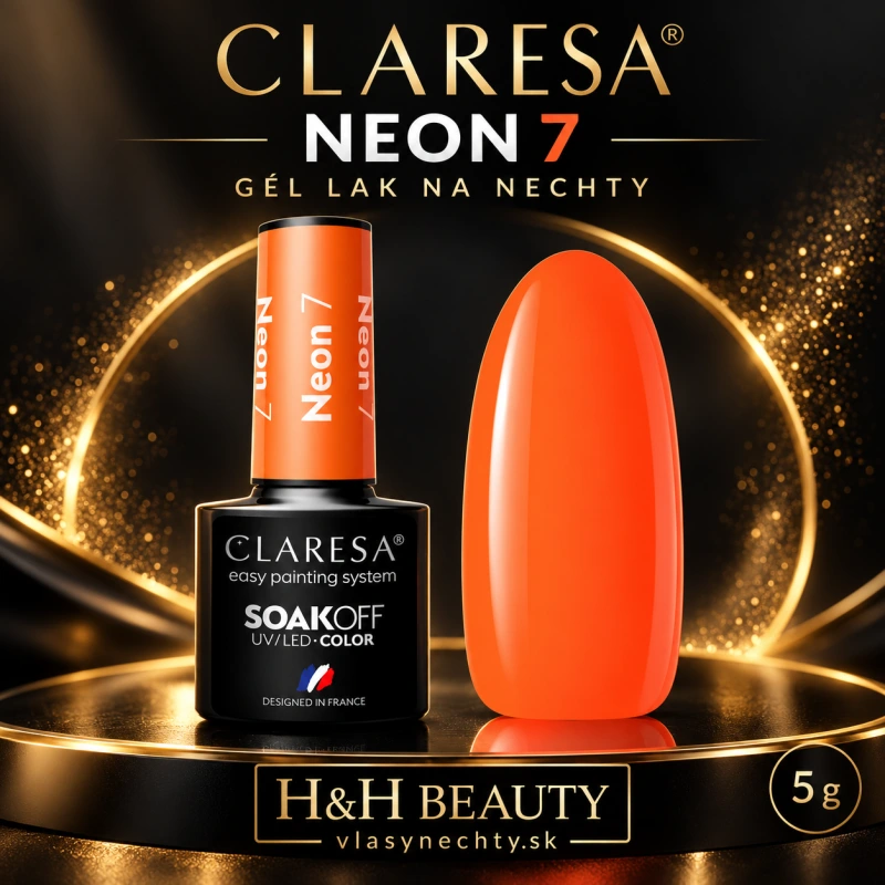 CLARESA GÉL LAK NA NECHTY NEON 7 - 5g