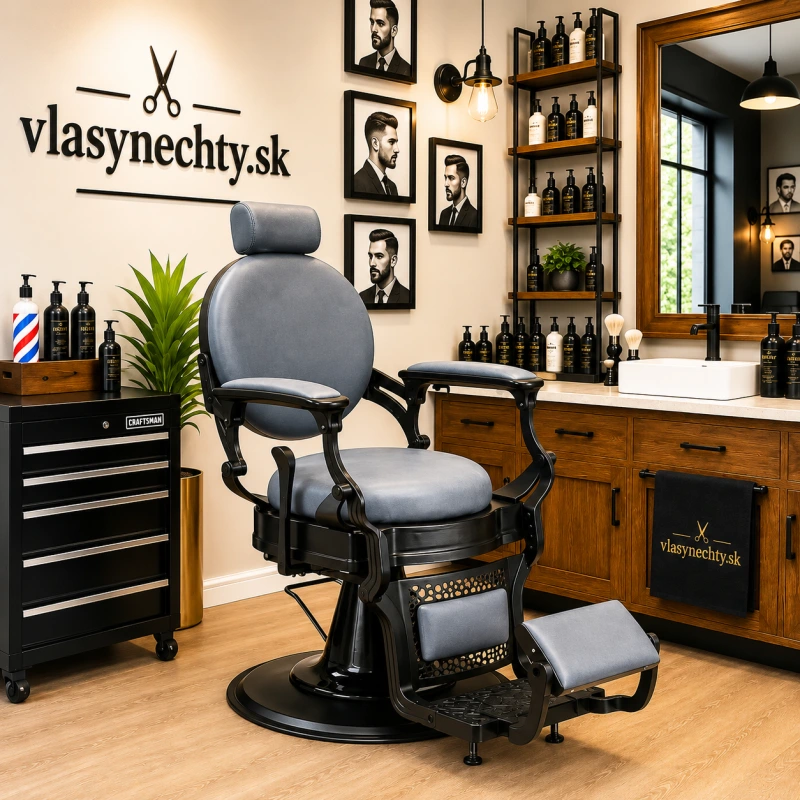 BARBERSKE KRESLO GABBIANO NICCOLO GRAFITOVÉ