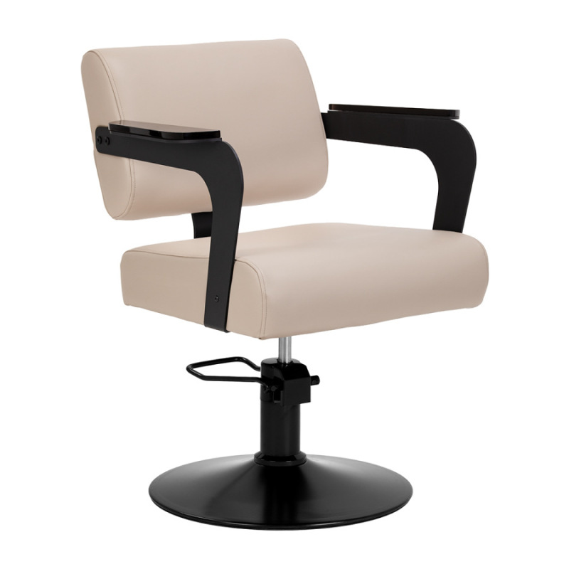 KADERNÍCKE KRESLO HAIR SYSTEM JET – béžové | čierny podstavec 1