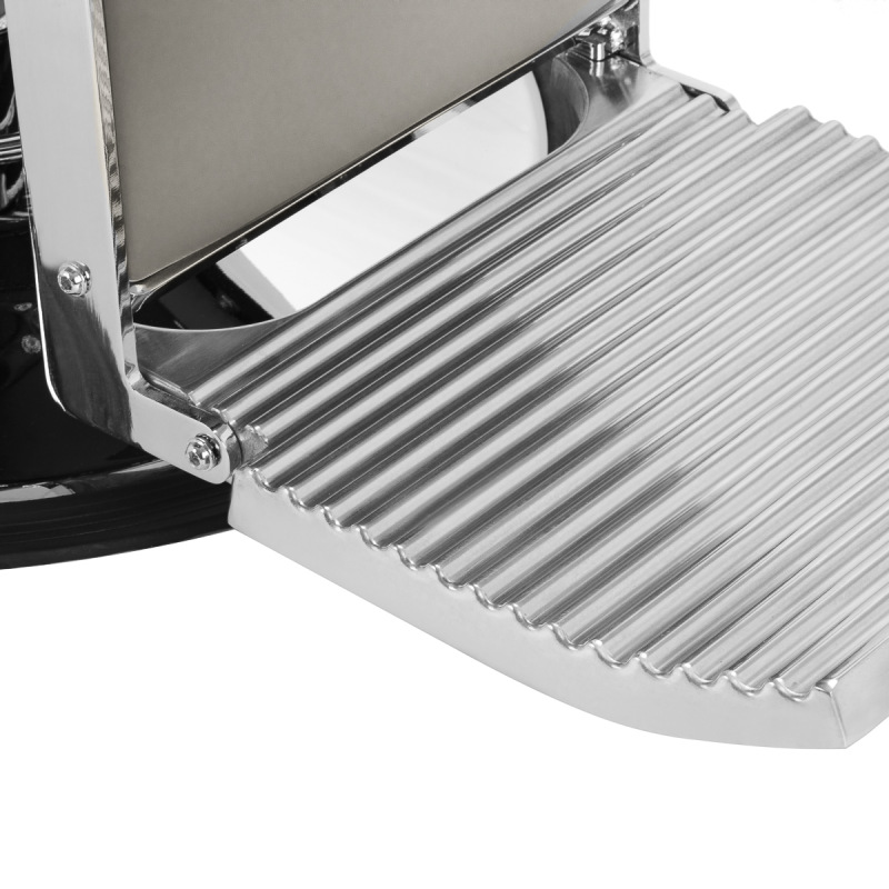 BARBERSKÉ KRESLO GABBIANO VISIONERIO – ŠEDÉ | Chrómový rám 16