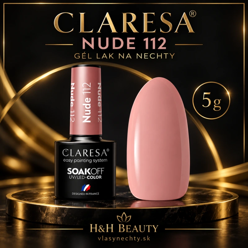 CLARESA GÉL LAK NA NECHTY NUDE 112 - 5g