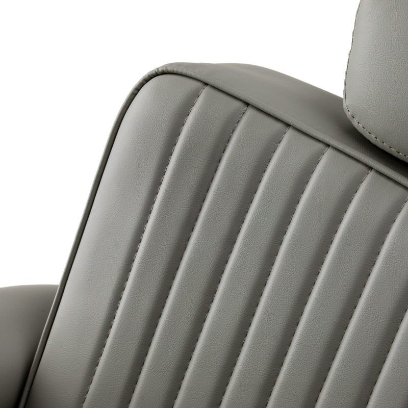 BARBERSKÉ KRESLO GABBIANO VISIONERIO – ŠEDÉ | Chrómový rám 8