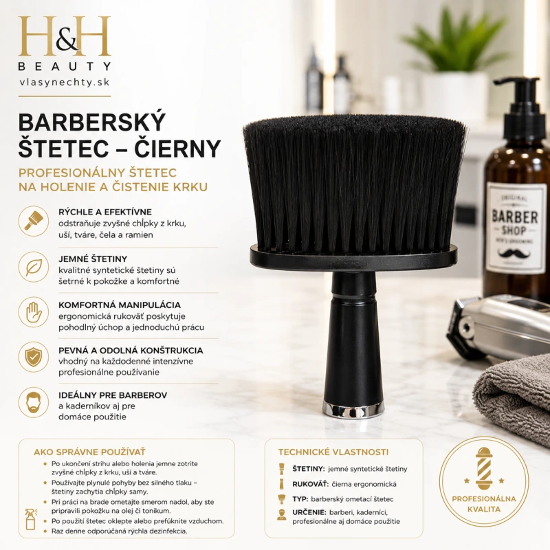 BARBERSKÝ ŠTETEC ČIERNY