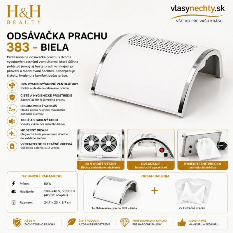 Odsávačka prachu 383 biela 6