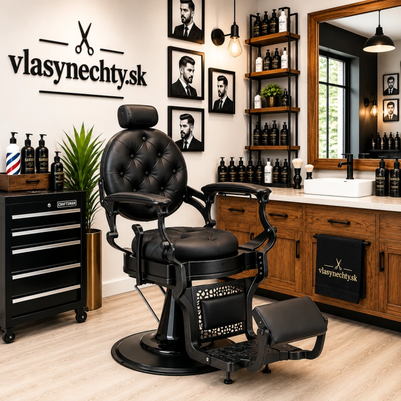 BARBERSKE KRESLO GABBIANO Niccolo čierne