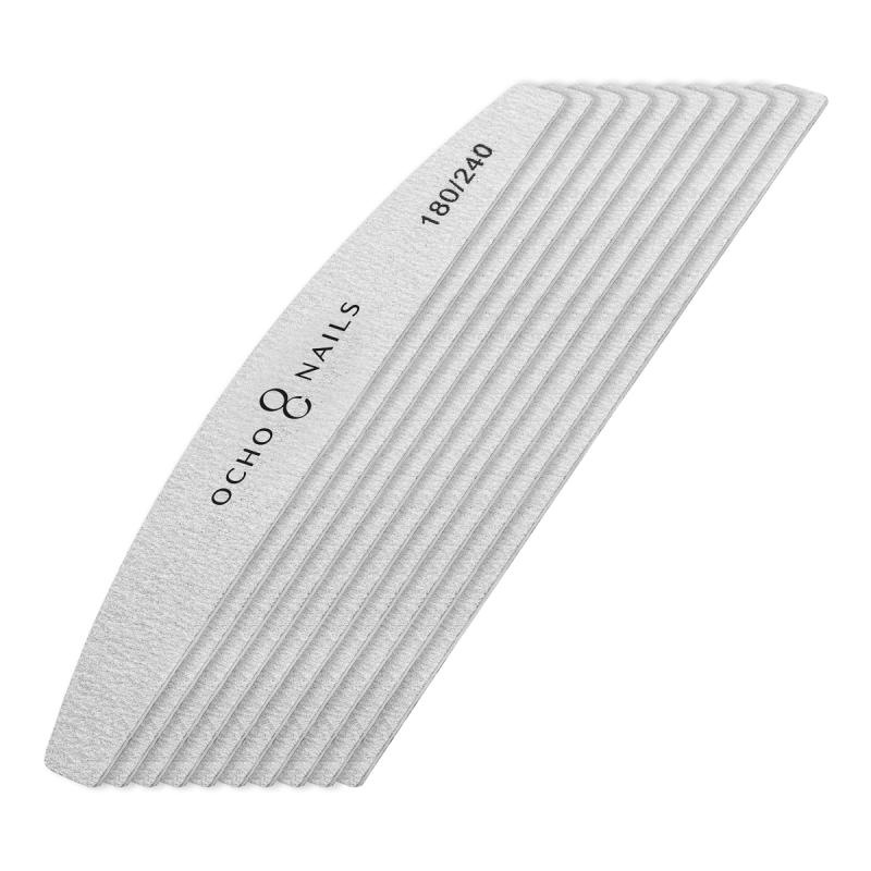 Ocho Nails Crescent slim file 180/240 10 ks 4