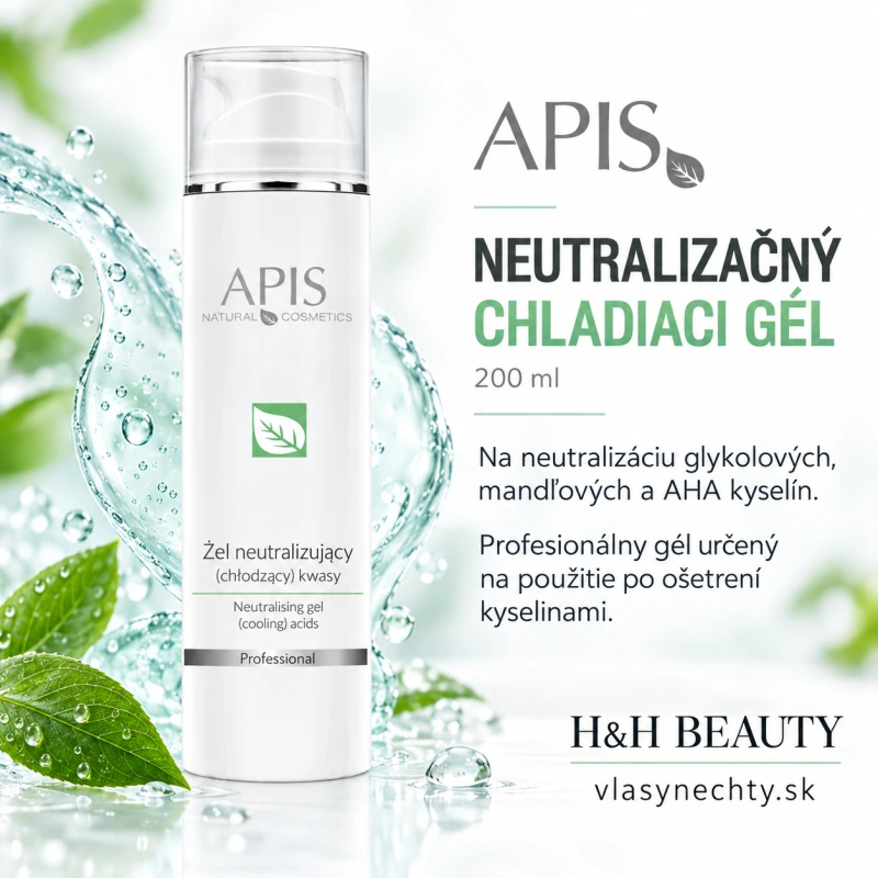 APIS NEUTRALIZAČNÝ CHLADIACÍ GÉL GLYKOLOVÝCH, MANDĽOVÝCH A AHA KYSELÍN 200ml