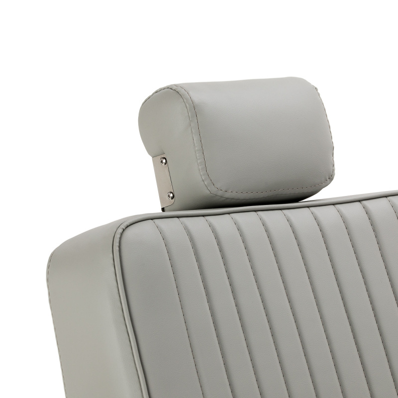 BARBERSKÉ KRESLO GABBIANO VISIONERIO – ŠEDÉ | Chrómový rám 13