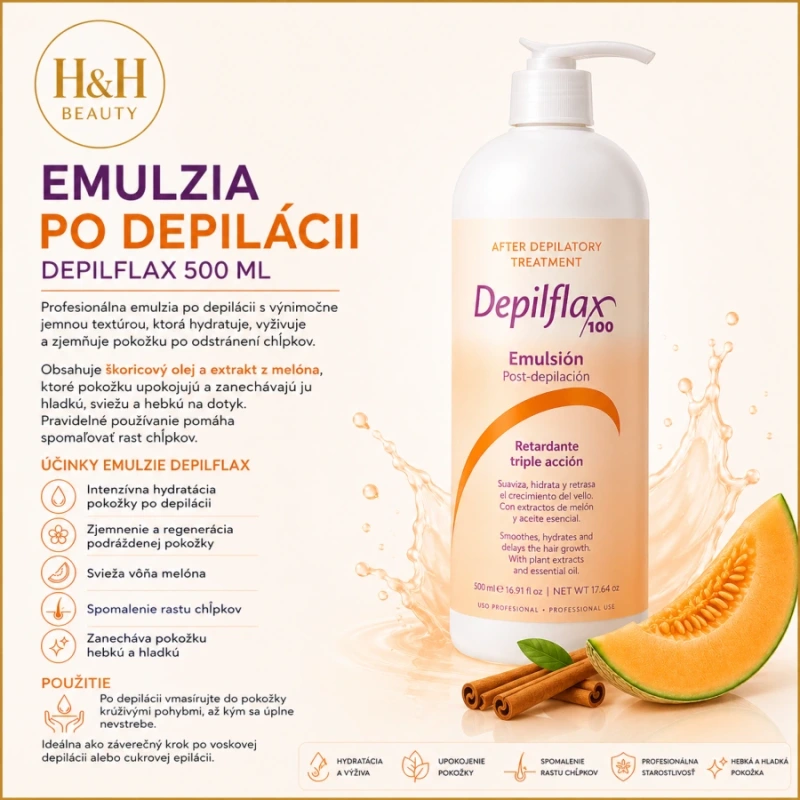 EMULZIA PO DEPILÁCII DEPILFLAX 500 ml 2