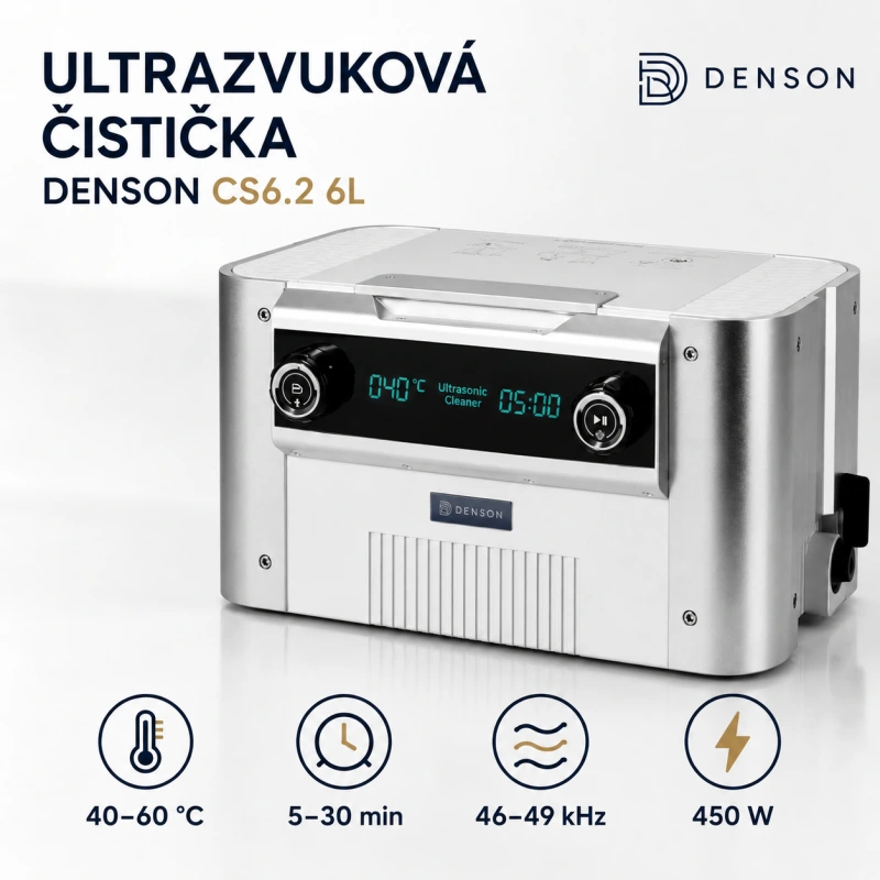 Ultrazvuková čistička DENSON CS6.2 6L