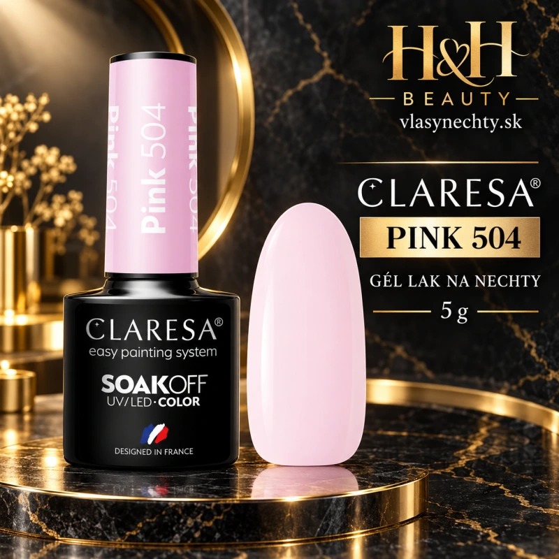 CLARESA GÉL LAK NA NECHTY PINK 504 -5g