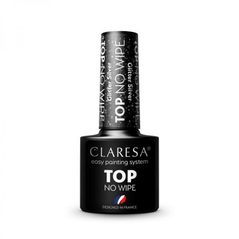 CLARESA TOP NO WIPE 5G GLITTER SILVER 4
