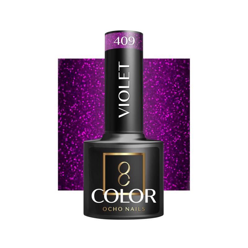 OCHO NAILS HYBRIDNÝ LAK NA NECHTY violet 409 -5 g