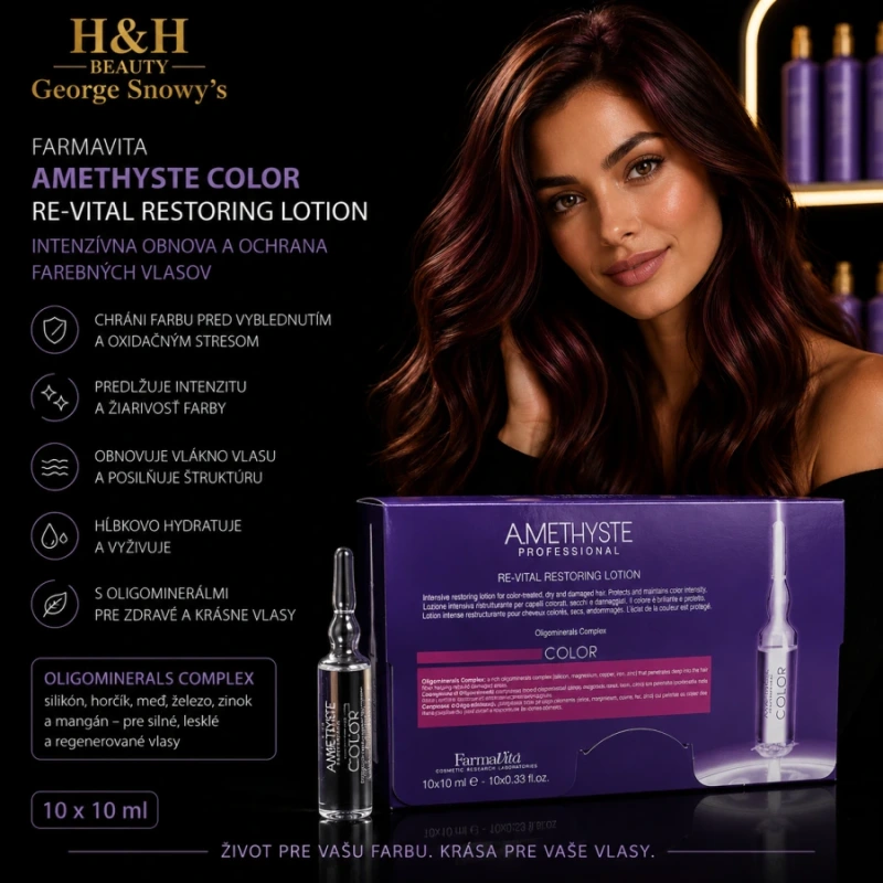 Farmavita Amethyste Color Re-Vital Restoring Lotion 10x10 ml 2