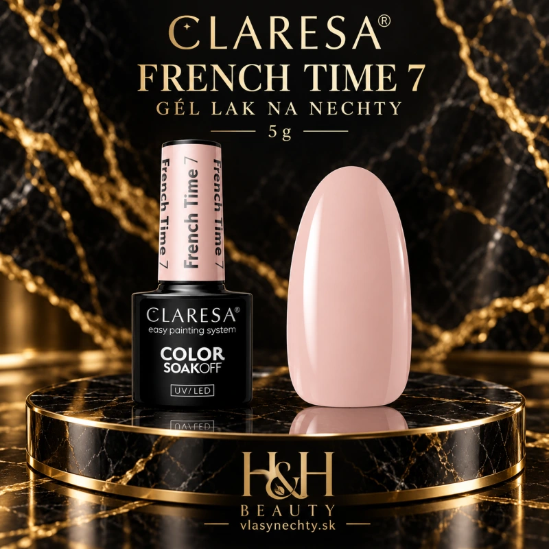 Gél lak na nechty CLARESA French Time 7 -5g