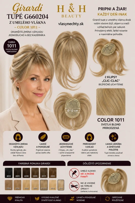 Girardi Tupé umelé vlákno G660204 COLOR 1011