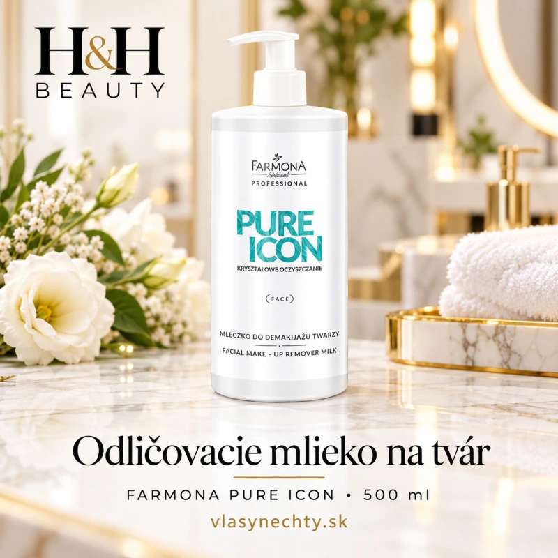 FARMONA PURE ICON Odlíčovacie mlieko na tvár 500ml