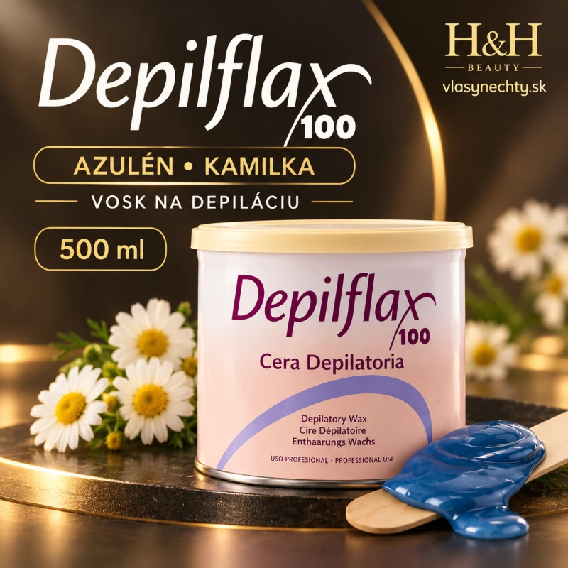VOSK NA DEPILÁCIU V PLECHOVKE DEPIFLAX AZULEN 500 ml