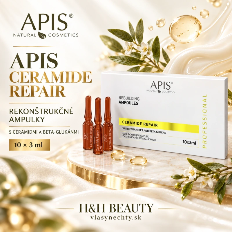 Apis CERAMIDE REPAIR Rekonštrukčné ampulky s ceramidmi a beta glukánmi 10 x 3 ml