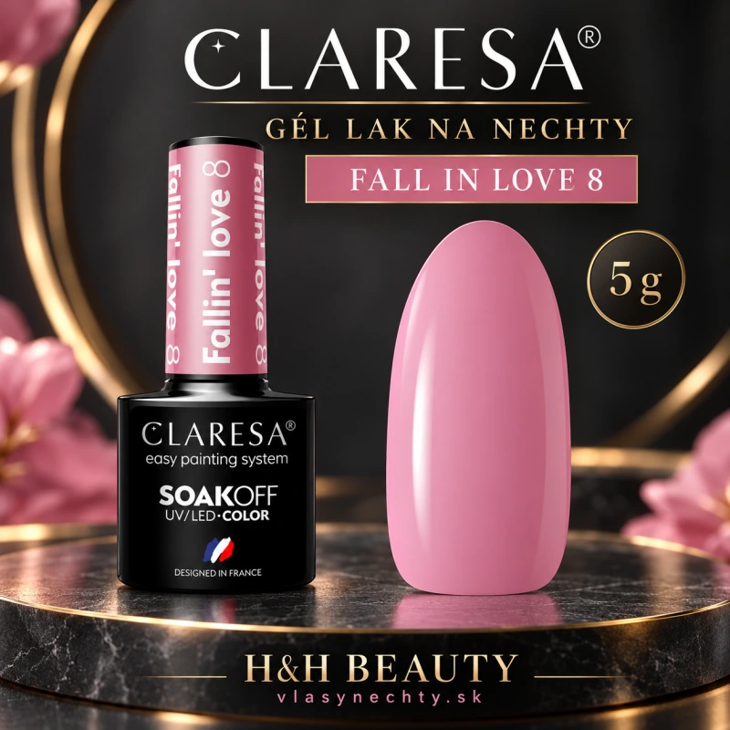 CLARESA GÉL LAK NA NECHTY FALLIN"LOVE 8 - 5 g