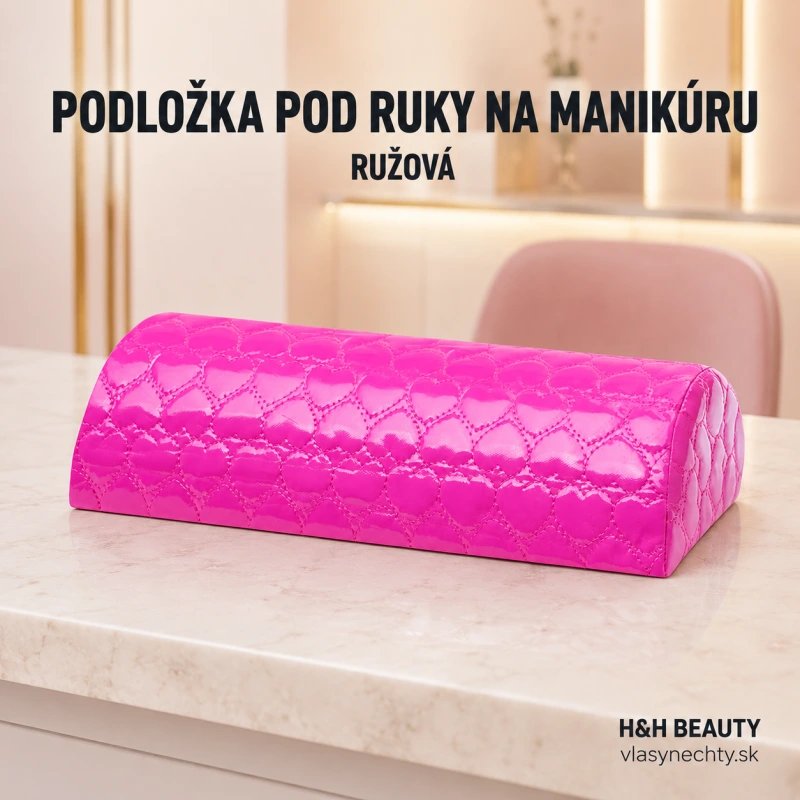 PODLOŽKA POD RUKY NA MANIKÚRU ružová